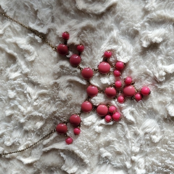 Statement Bubble BID Pink Necklace - Picture 4 of 5